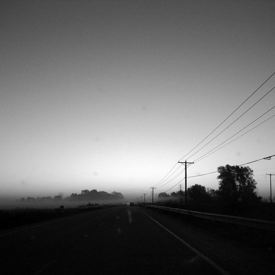 road and fog