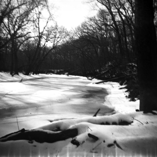 frozen river