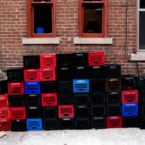 milk crates